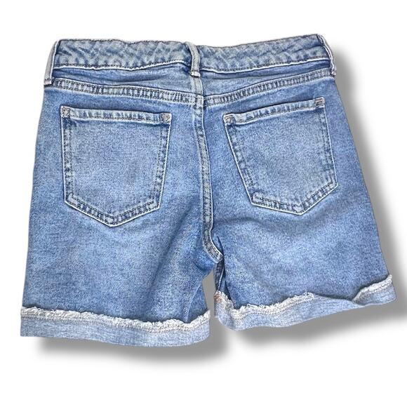 Girl's GAP Denim Stretch Midi Jean Shorts Size 12 - Picture 6 of 6